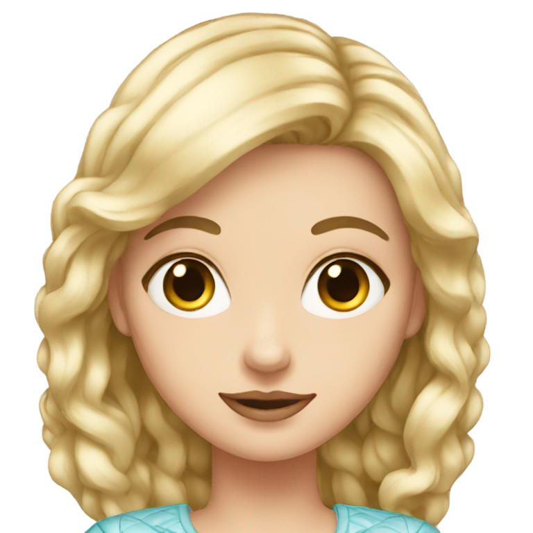 genmoji : Fille riche blanche
