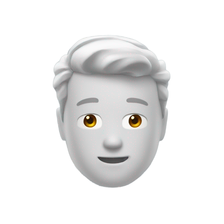 genmoji: Roblox man face