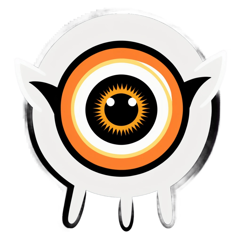 genmoji：A single cute eye with black limbs