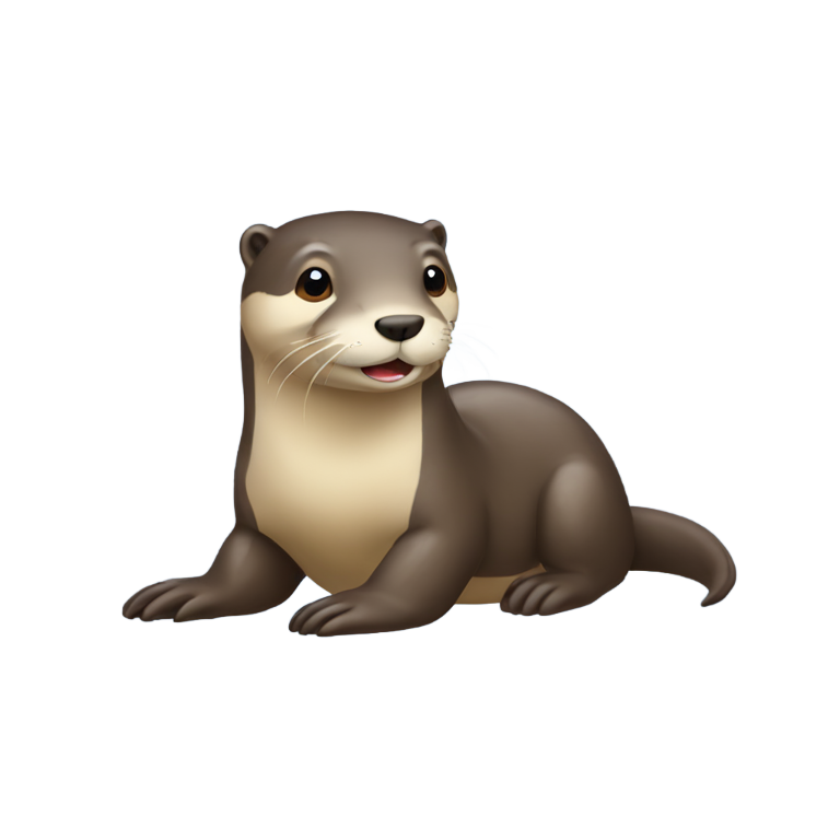 genmoji：骑马的水獭