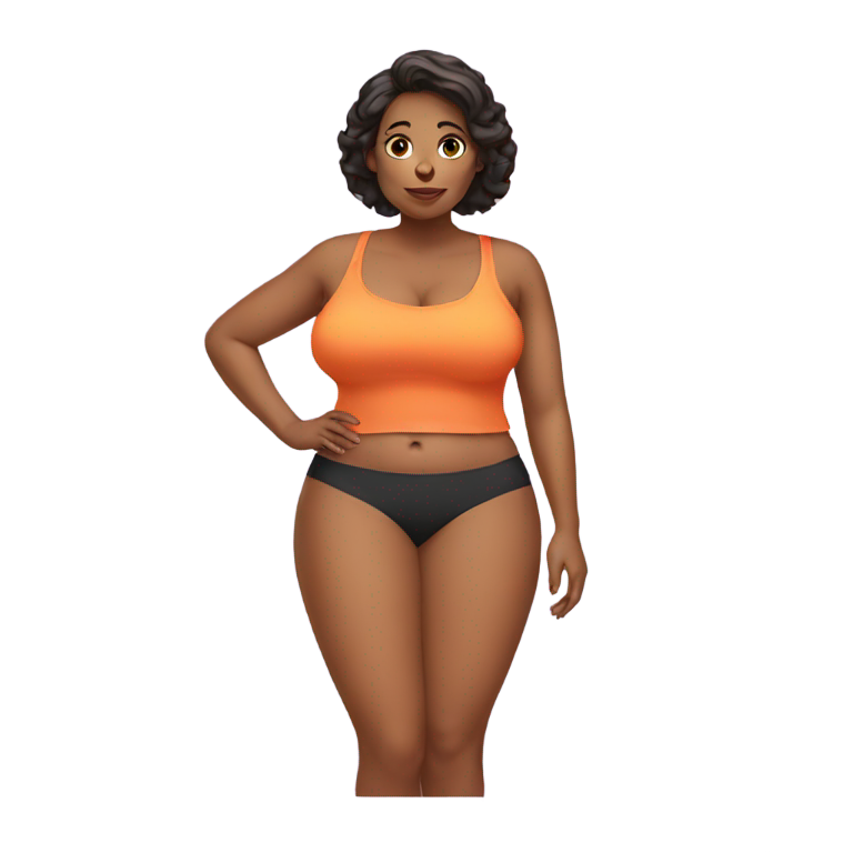 genmoji: woman with fat ass