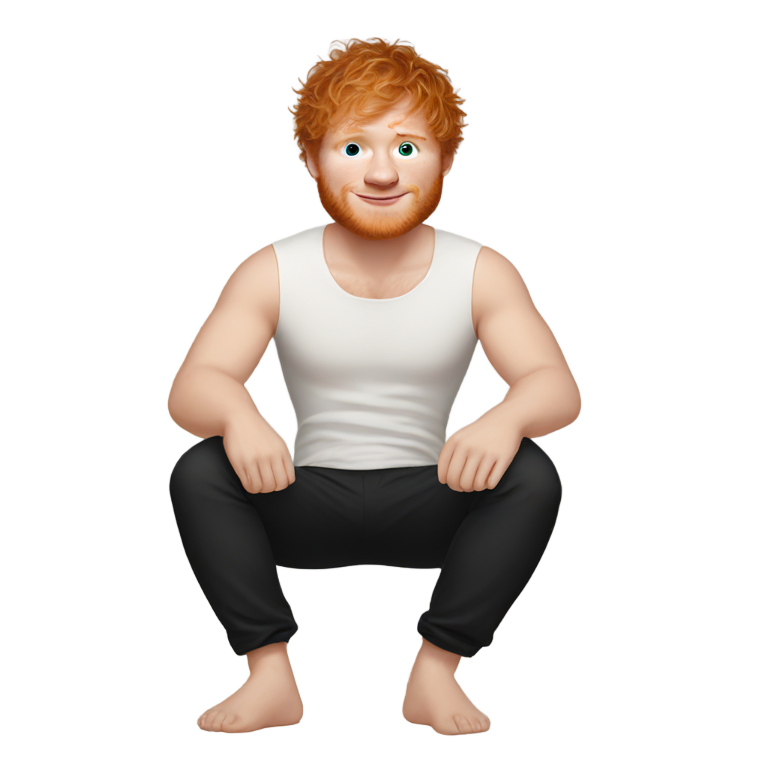 genmoji：黑短裤中的艾德·希兰