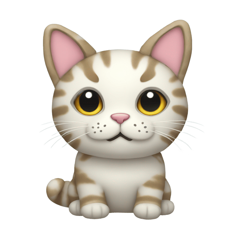 genmoji : stuffed plush cat