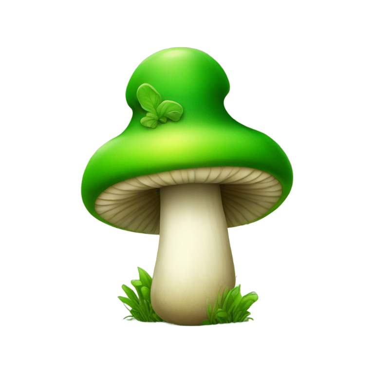 genmoji：绿色蘑菇和小精灵表情符号