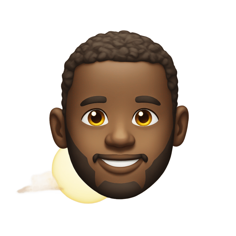 絵文字：LeBron James face with sun behind him
