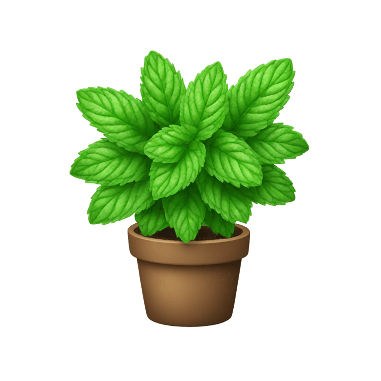 genmoji：薄荷植物
