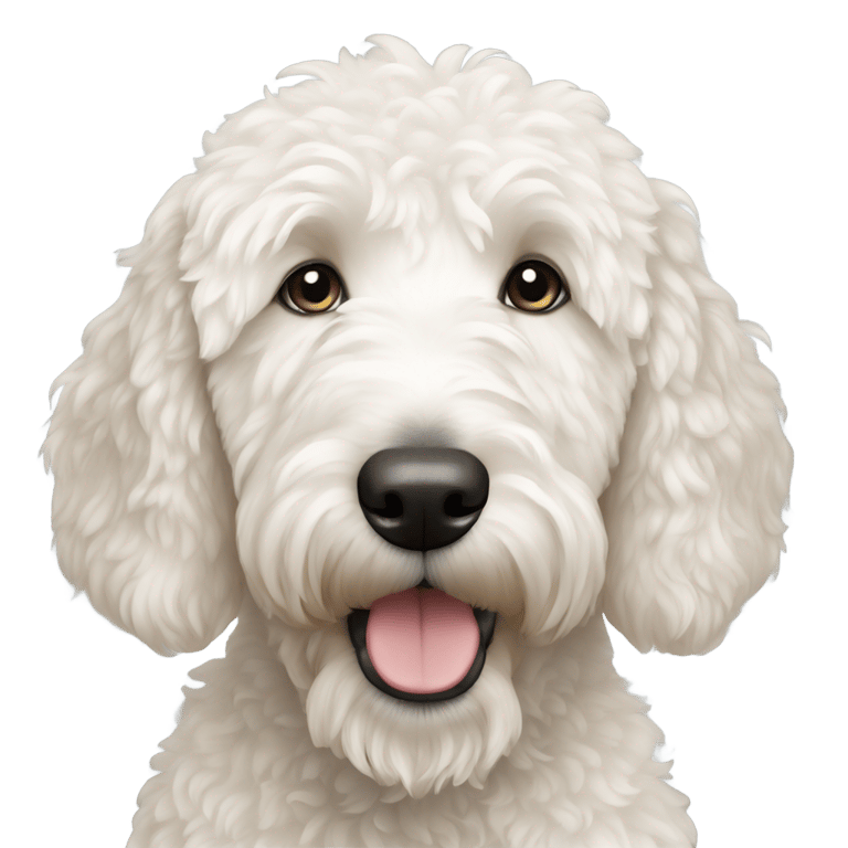絵文字：White Goldendoodle