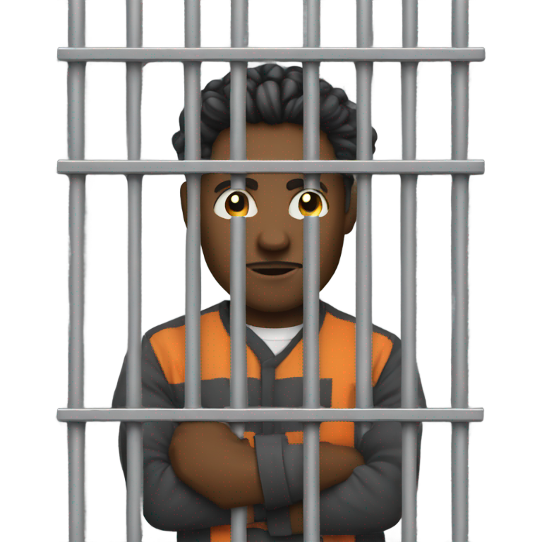 genmoji: Man in jail