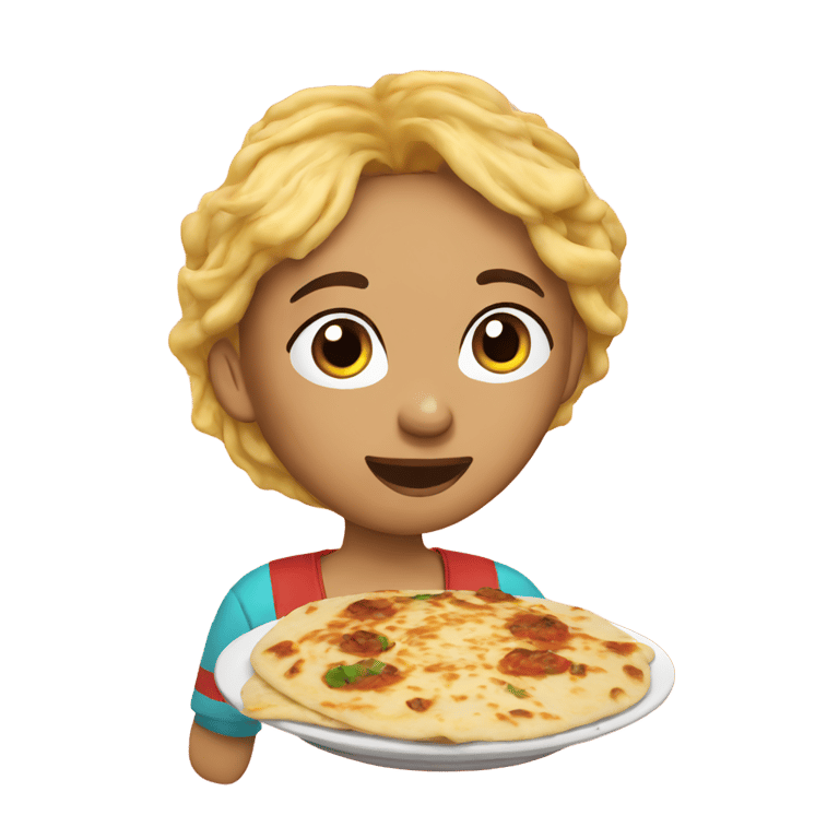 genmoji : Mexican eating pupusa