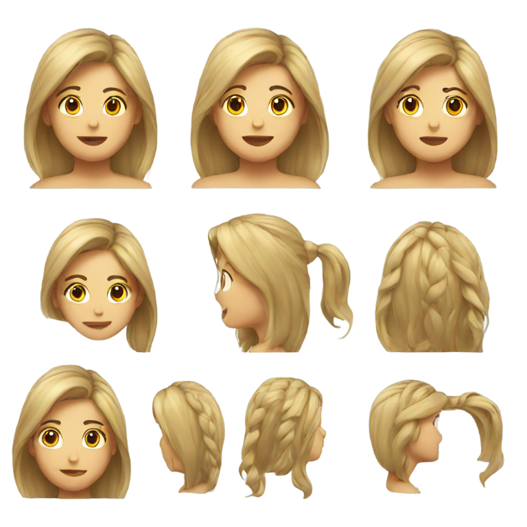 genmoji：女人拔头发