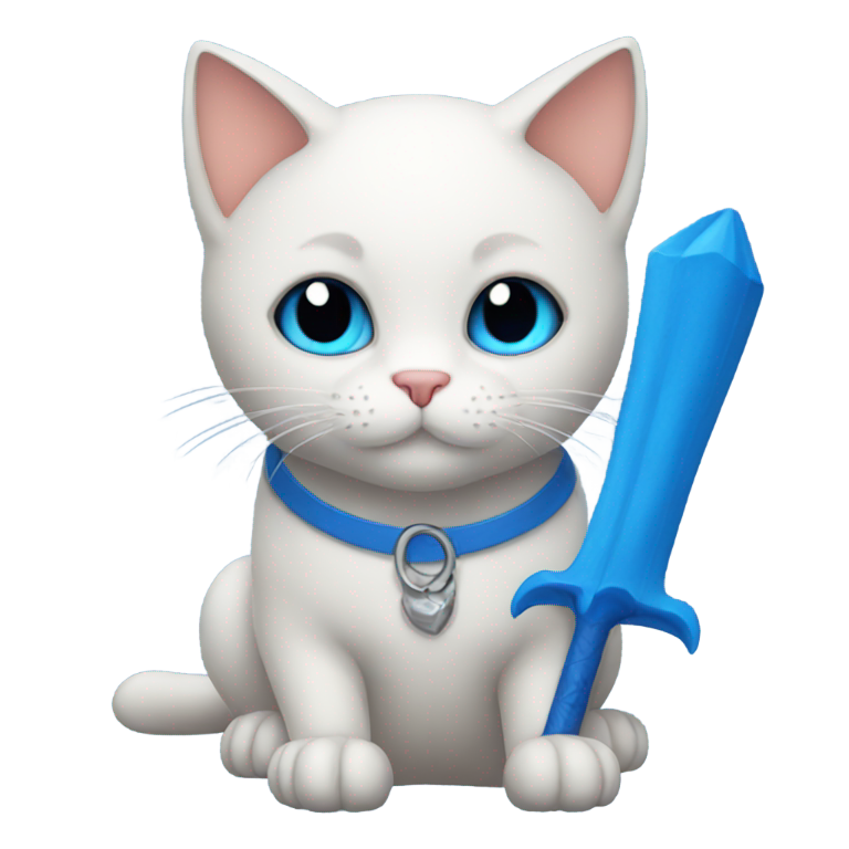 genmoji: Cat with blue bat
