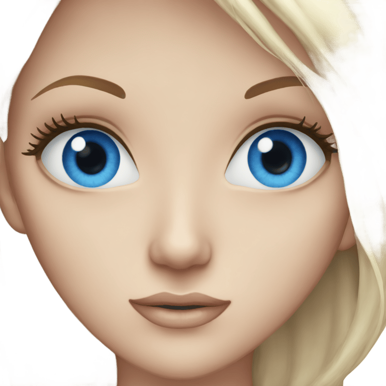 genmoji：蓝眼睛长睫毛