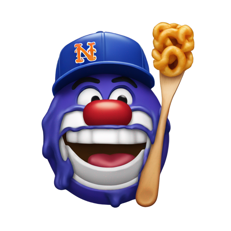 genmoji : Mets de New York McDonald's grimace en emoji style iPhone