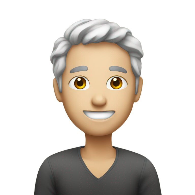genmoji: emoji taking a selfie