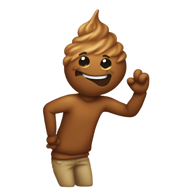 絵文字：poop dabbing