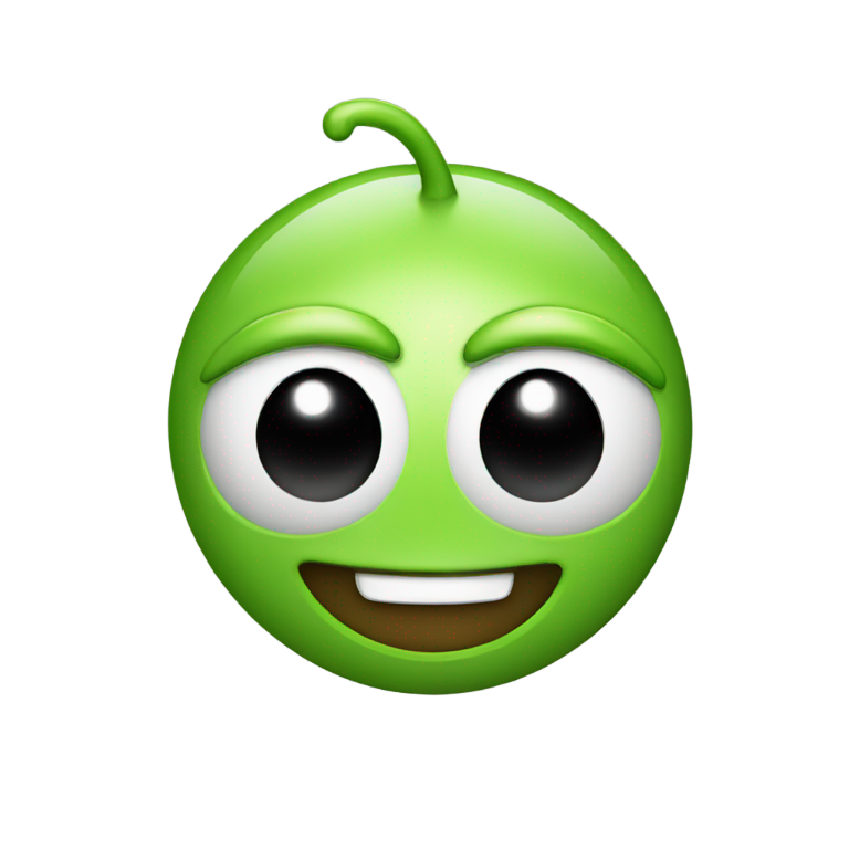 genmoji：眨眼的外星人