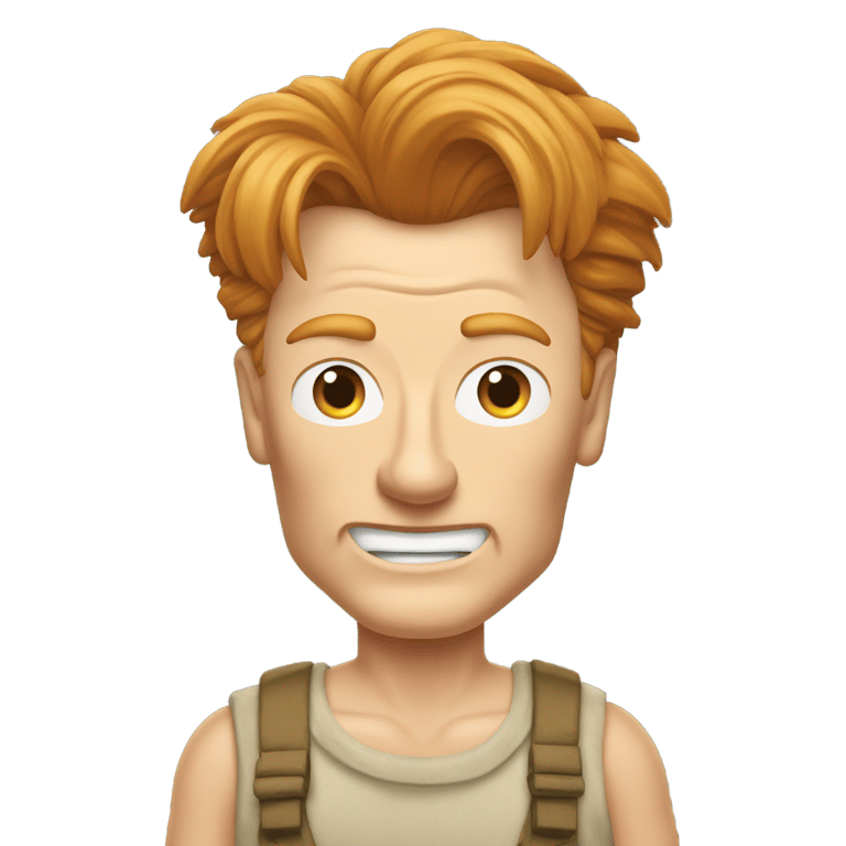 genmoji：conan o’brien wearing shorts