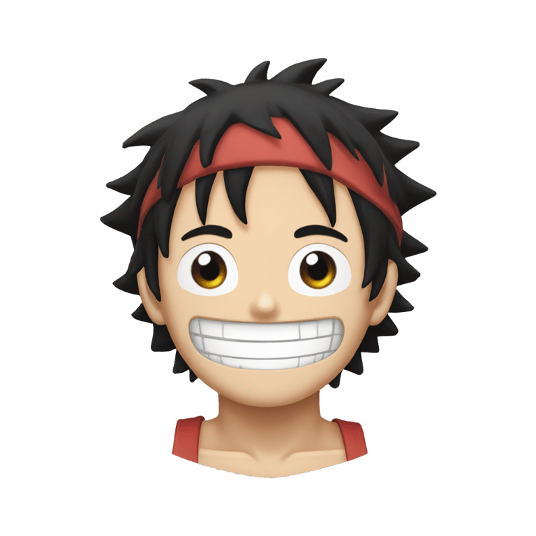 genmoji : luffy from one piece