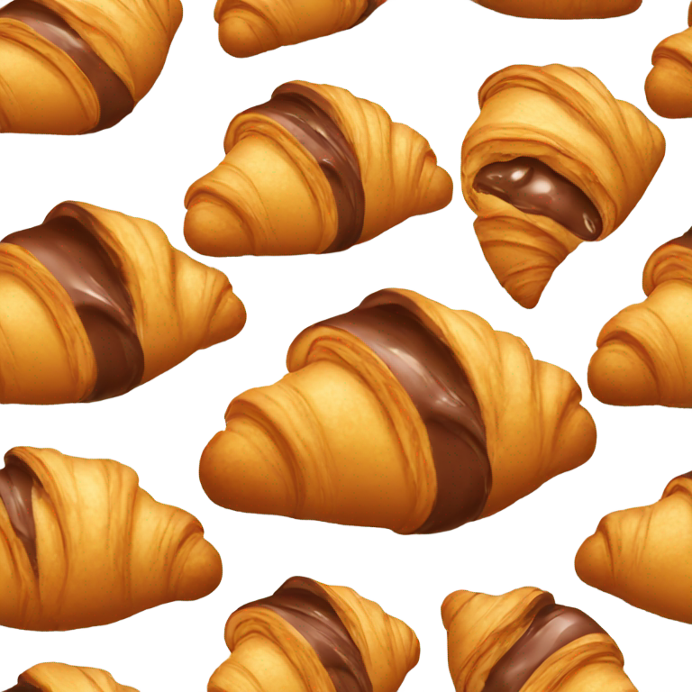 絵文字：チョコレート入りクロワッサン
