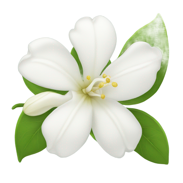 絵文字：白いジャスミンの花
