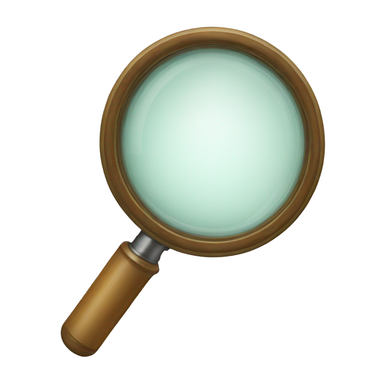 genmoji: magnifying glass
