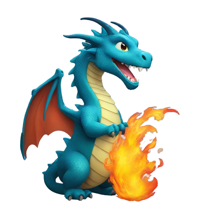 絵文字：火を吐くドラゴン