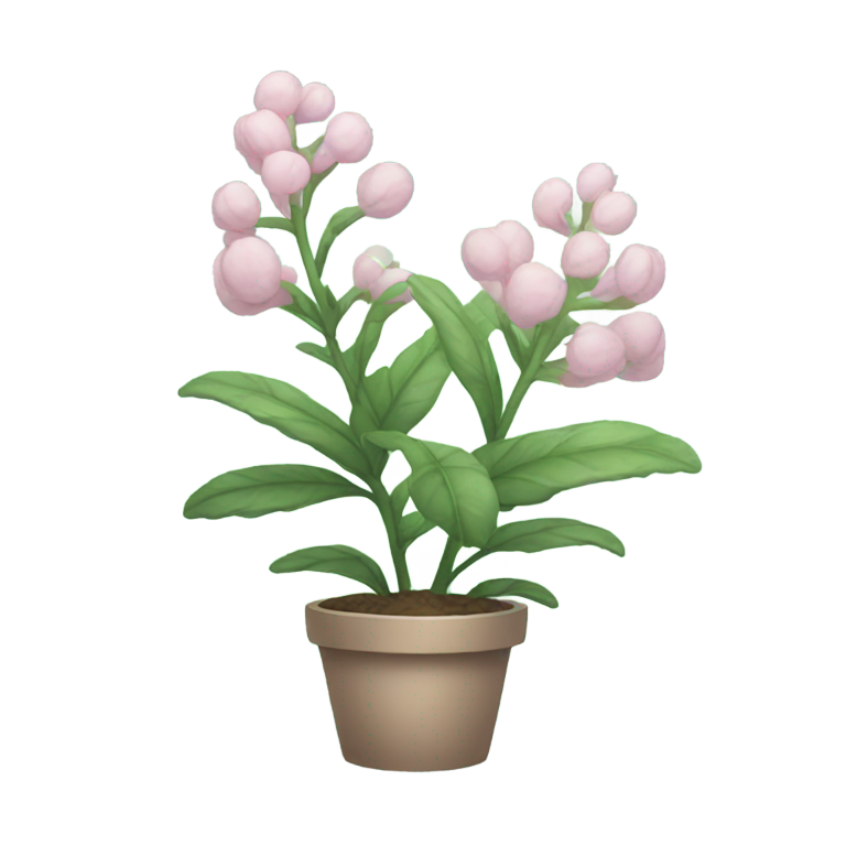 絵文字：パステル植物