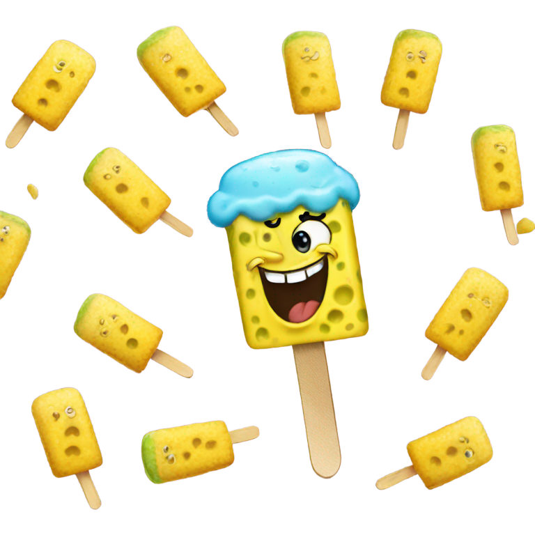 genmoji: SpongeBob Popsicle