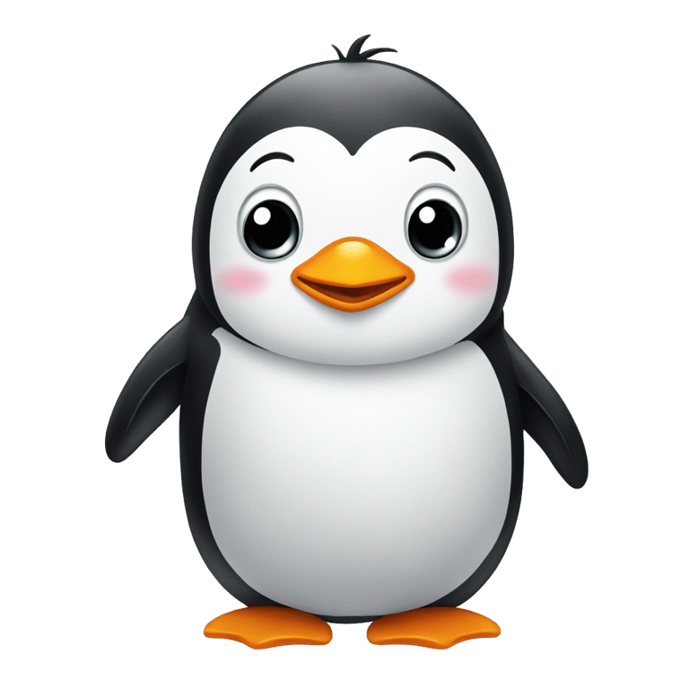 genmoji：A cute penguin playing