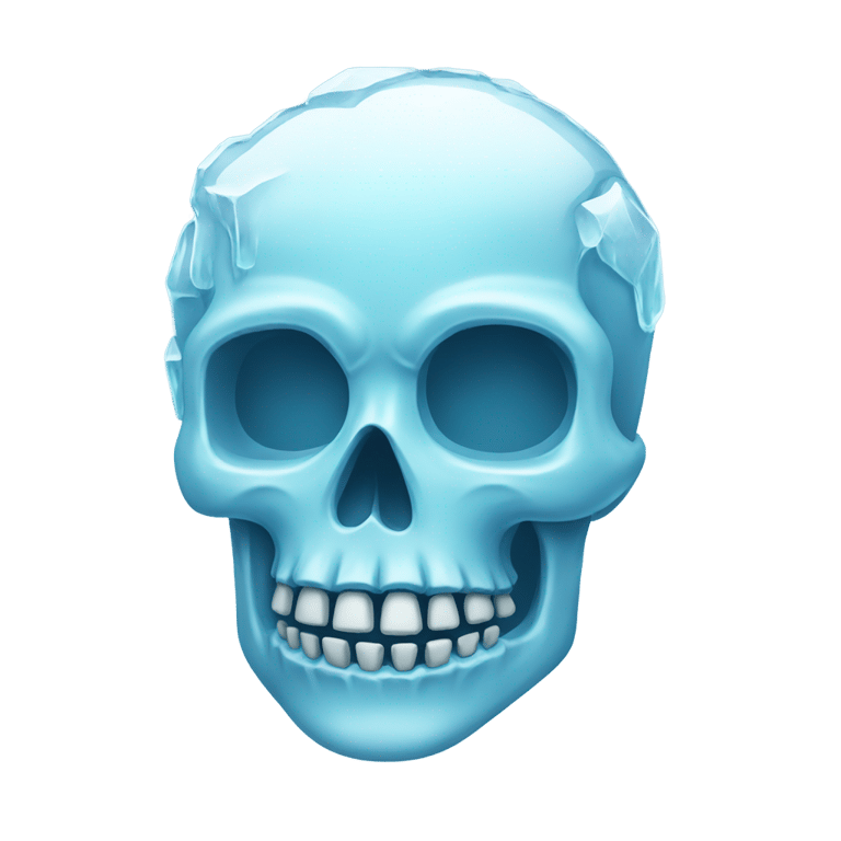 genmoji: The Ice Skull