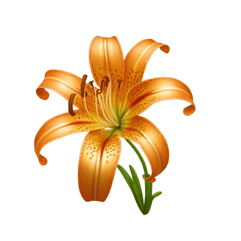 絵文字：Tiger lily flower