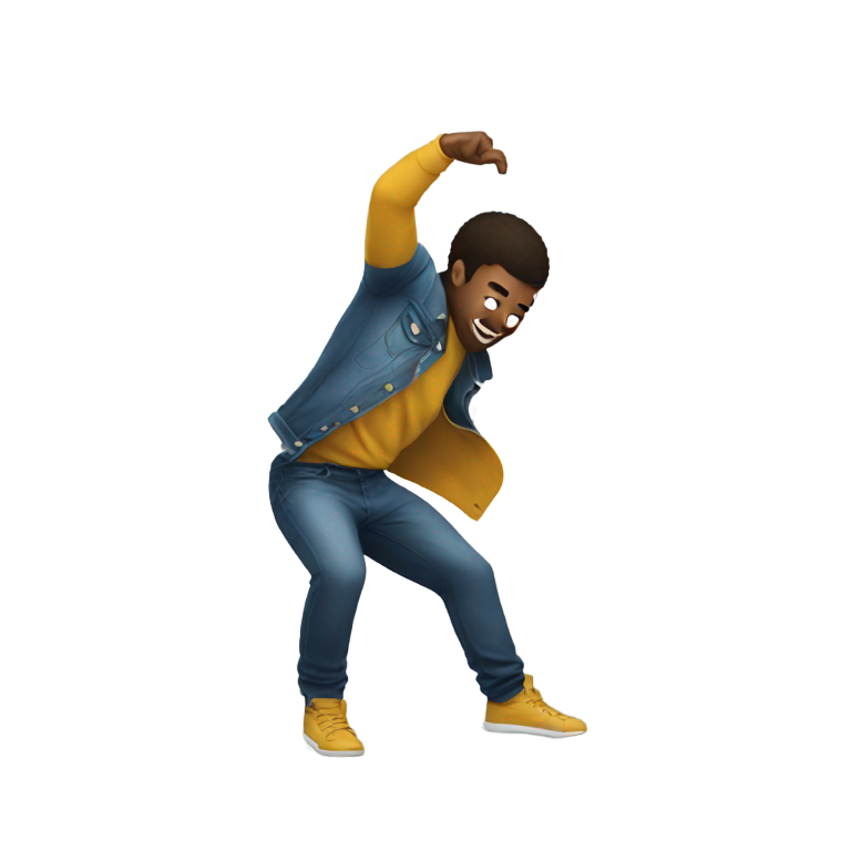 genmoji: A guy twerking