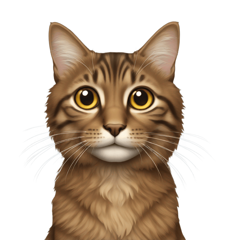 genmoji：Brown Longhair Tabby