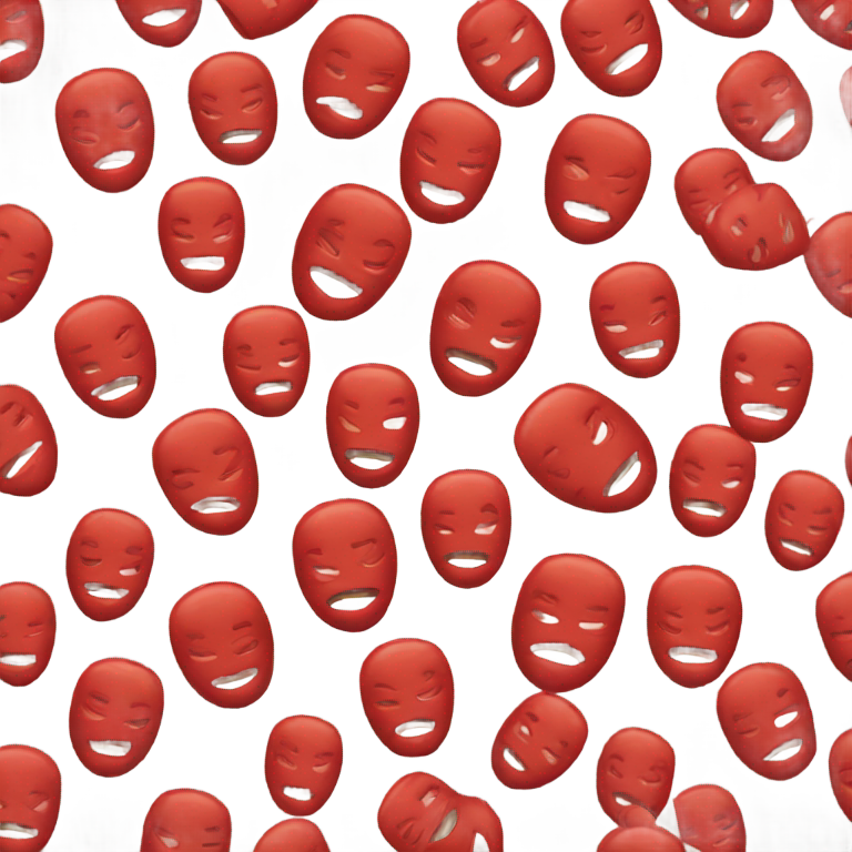 genmoji：红色口罩