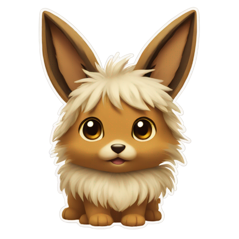 genmoji：长毛覆盖眼睛的伊布