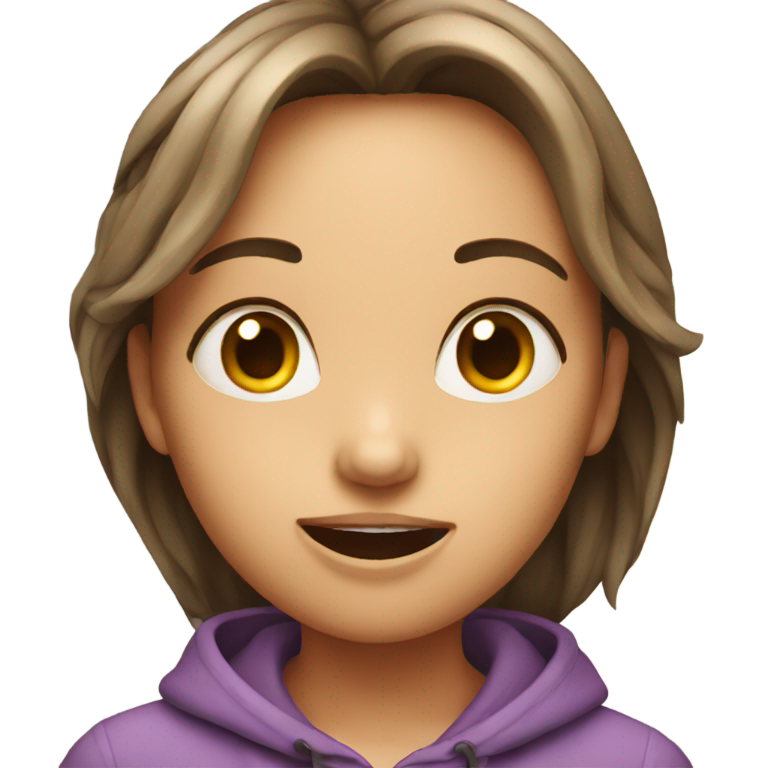 genmoji：女孩在呻吟