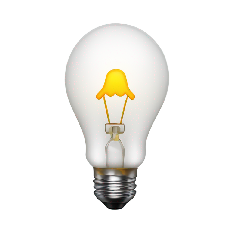 genmoji : Une ampoule éteinte