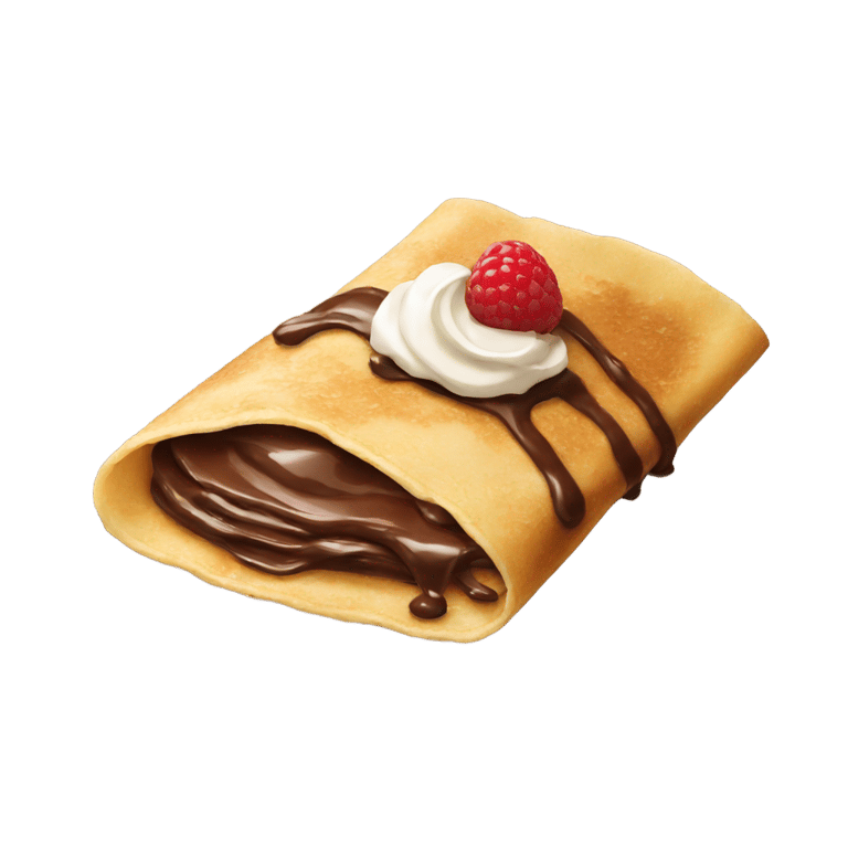 genmoji : Crêpe au chocolat