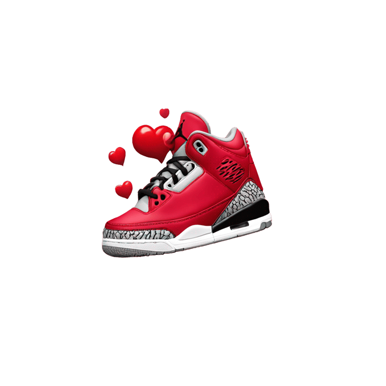 genmoji : Jordan 3 valentines