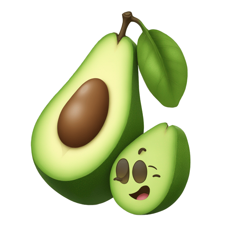 絵文字：smiling advocado