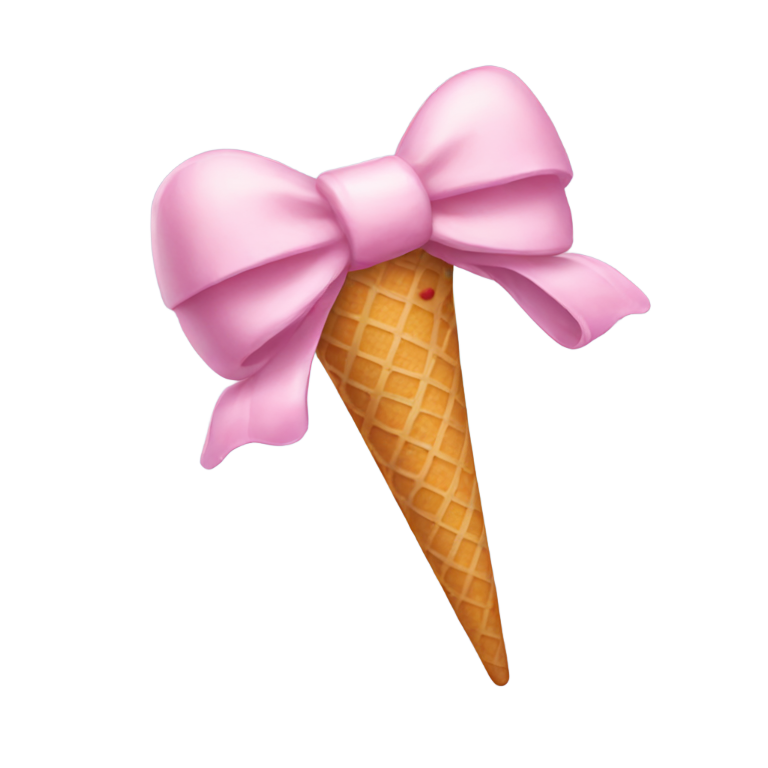 genmoji: Bow ice cream