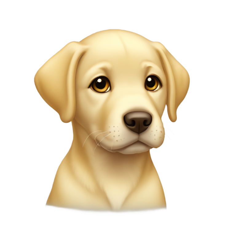 genmoji: Yellow Labrador puppy