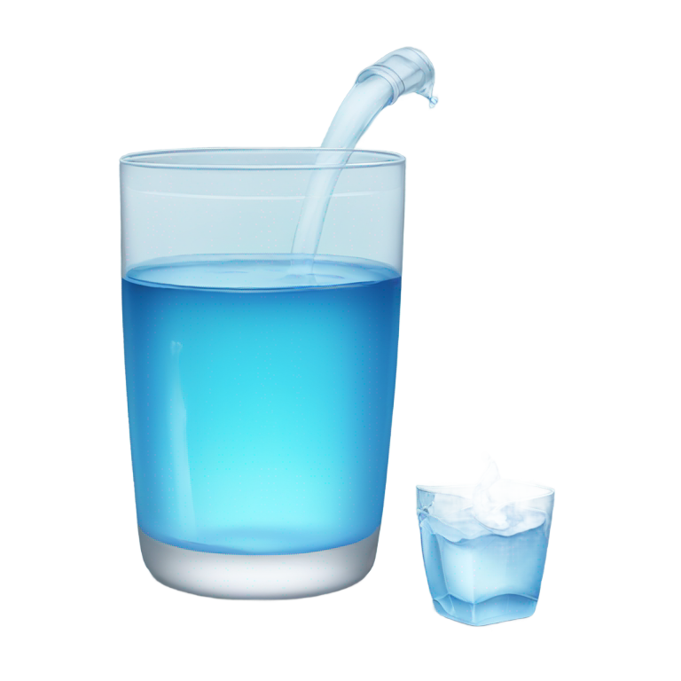 絵文字：水のグラス