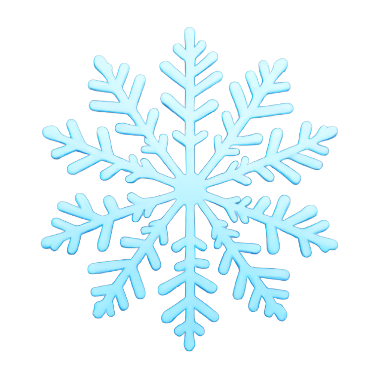 genmoji：雪花