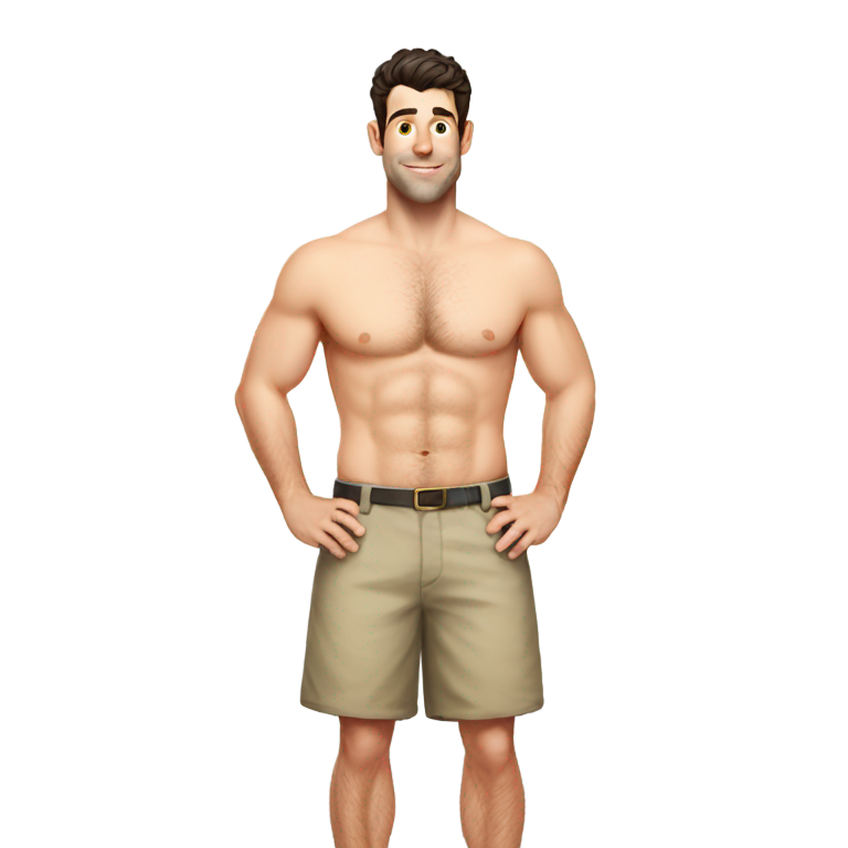 genmoji：马克斯·格林菲尔德穿着短裤