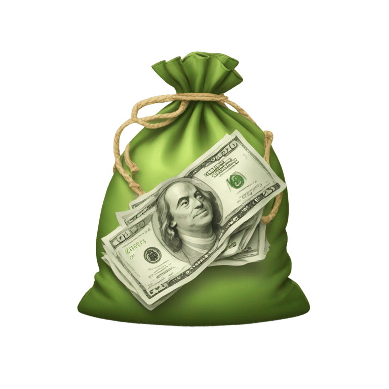 絵文字：A bag of money