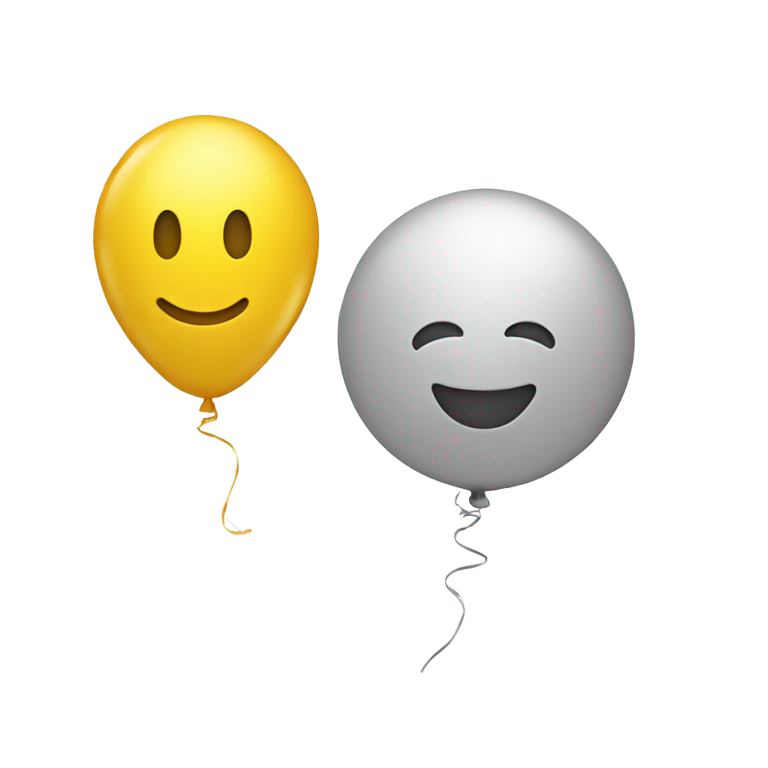 genmoji：微笑脸拿着气球