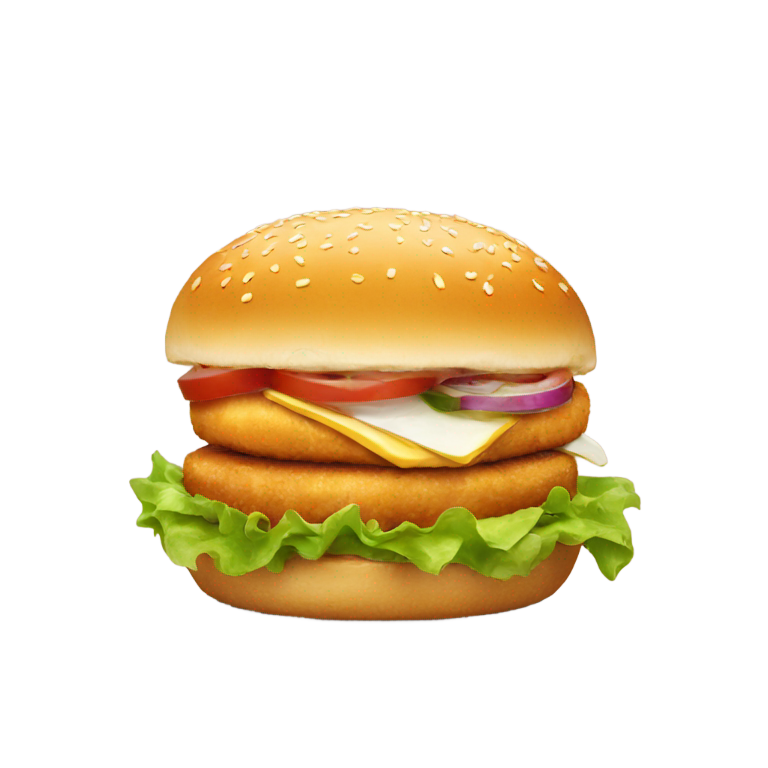 genmoji : Burger au poulet