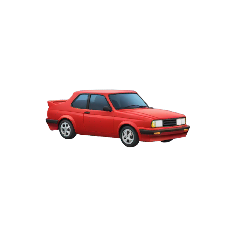 genmoji：红色涡轮蓝色车