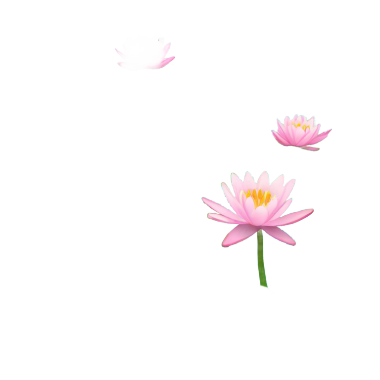 genmoji : Un étang avec des nénuphars